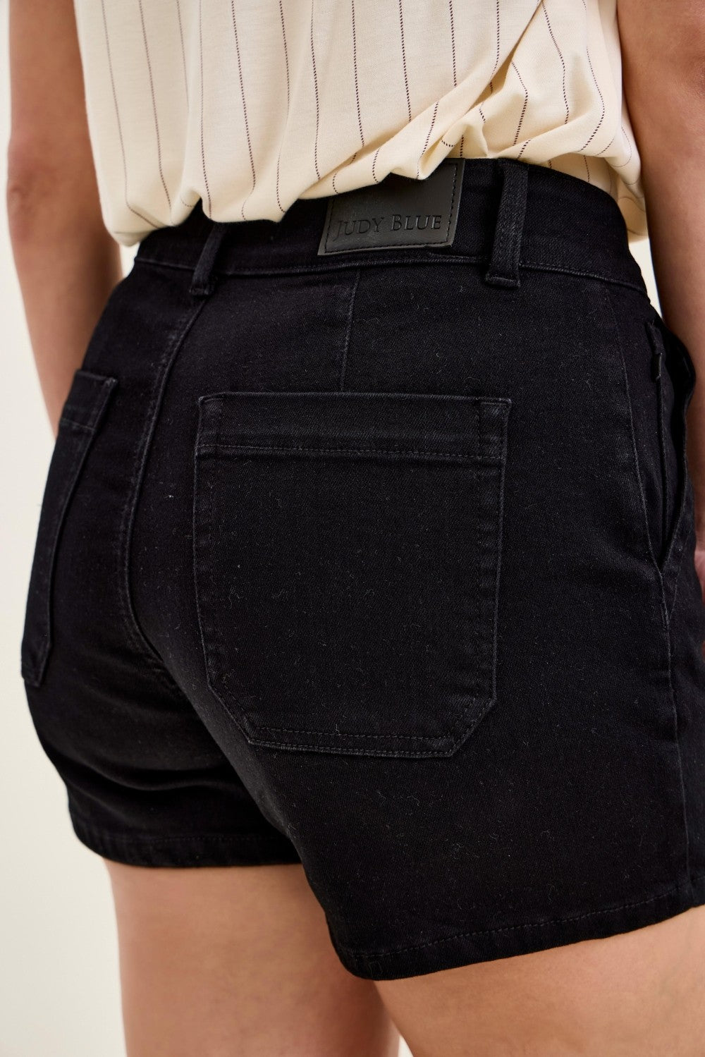 Judy Blue High-Waisted Trouser Shorts boutique apparel from Mollie Mae Boutique