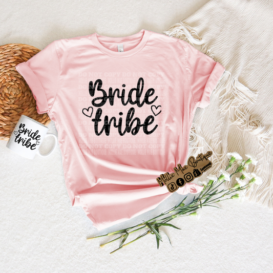 Bride/Bride Tribe Pink Tshirt