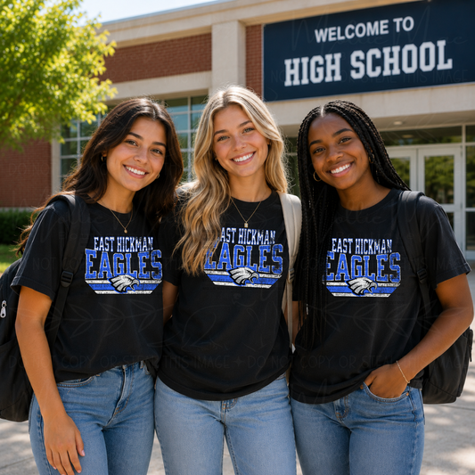 East Hickman Eagles Vintage Spirit Tee