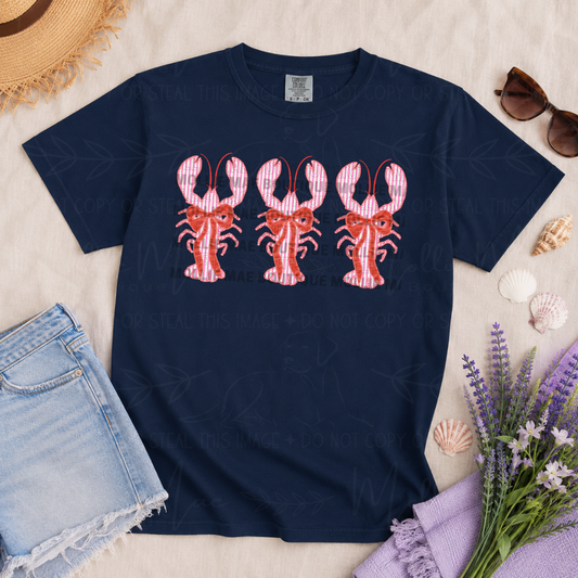 Coastal Lobster Trio Graphic Tee