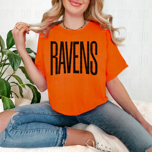 RAVENS Oversized Font Graphic Tee or Sweatshirt