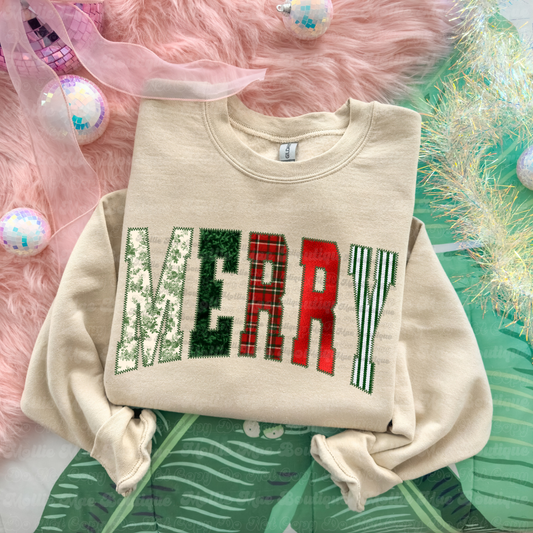 RL Merry Graphic Sweatshirt (Green floral M)