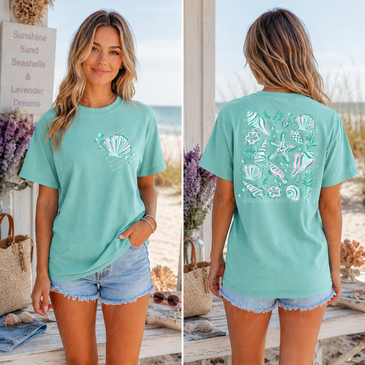 Coastal Seashell Collection Graphic Tee & Tank