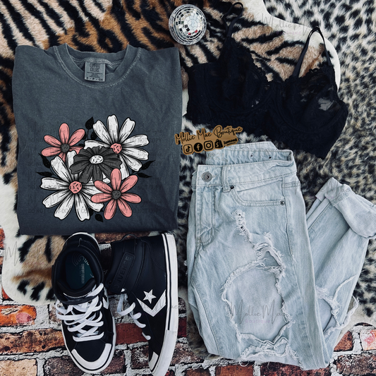 Pink Floral Bouquet Tshirt