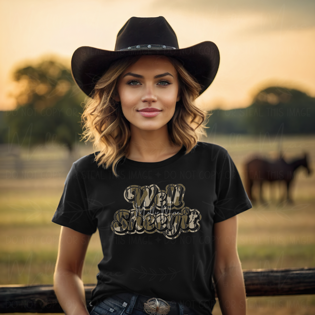 Well Sheeyit Graphic Tee – Gildan Softstyle Black (S–3X)