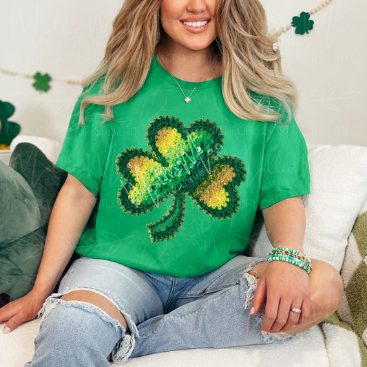 Ombre Clover Graphic Tee