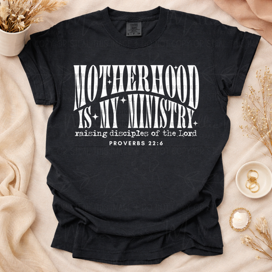 Motherhood Is My Ministry Vintage Graphic Tee