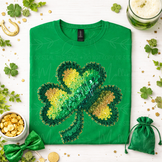 Ombre Clover Graphic Tee
