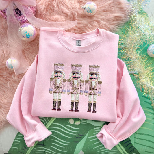 Pretty Pink Nutcracker Trio Graphic Sweatshirt