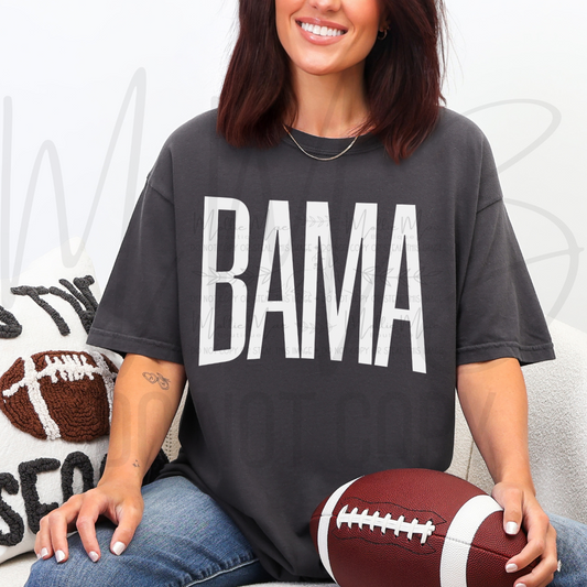 🏈 Oversized Bama Graphic Tee – Comfort Colors