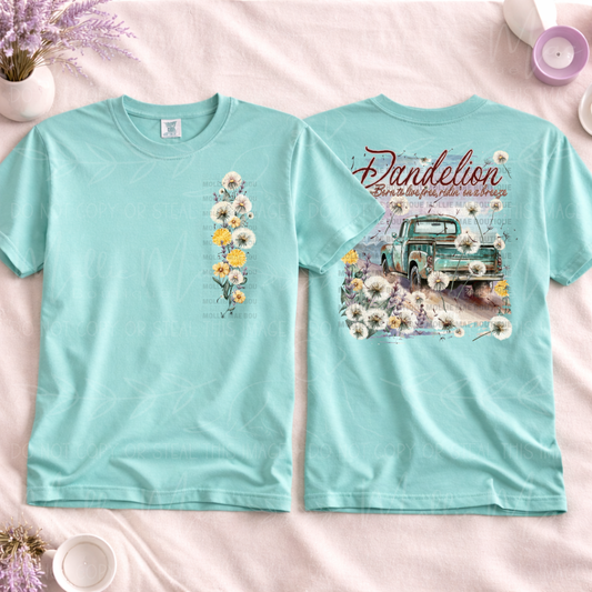 Dandelion Vintage Truck Graphic Tee