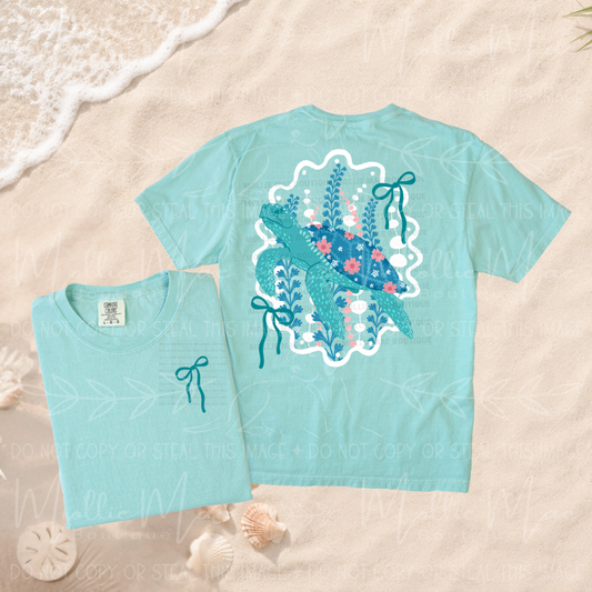 Sea Turtle Coastal Graphic Tee