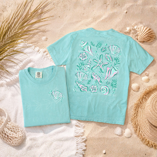 Coastal Seashell Collection Graphic Tee & Tank