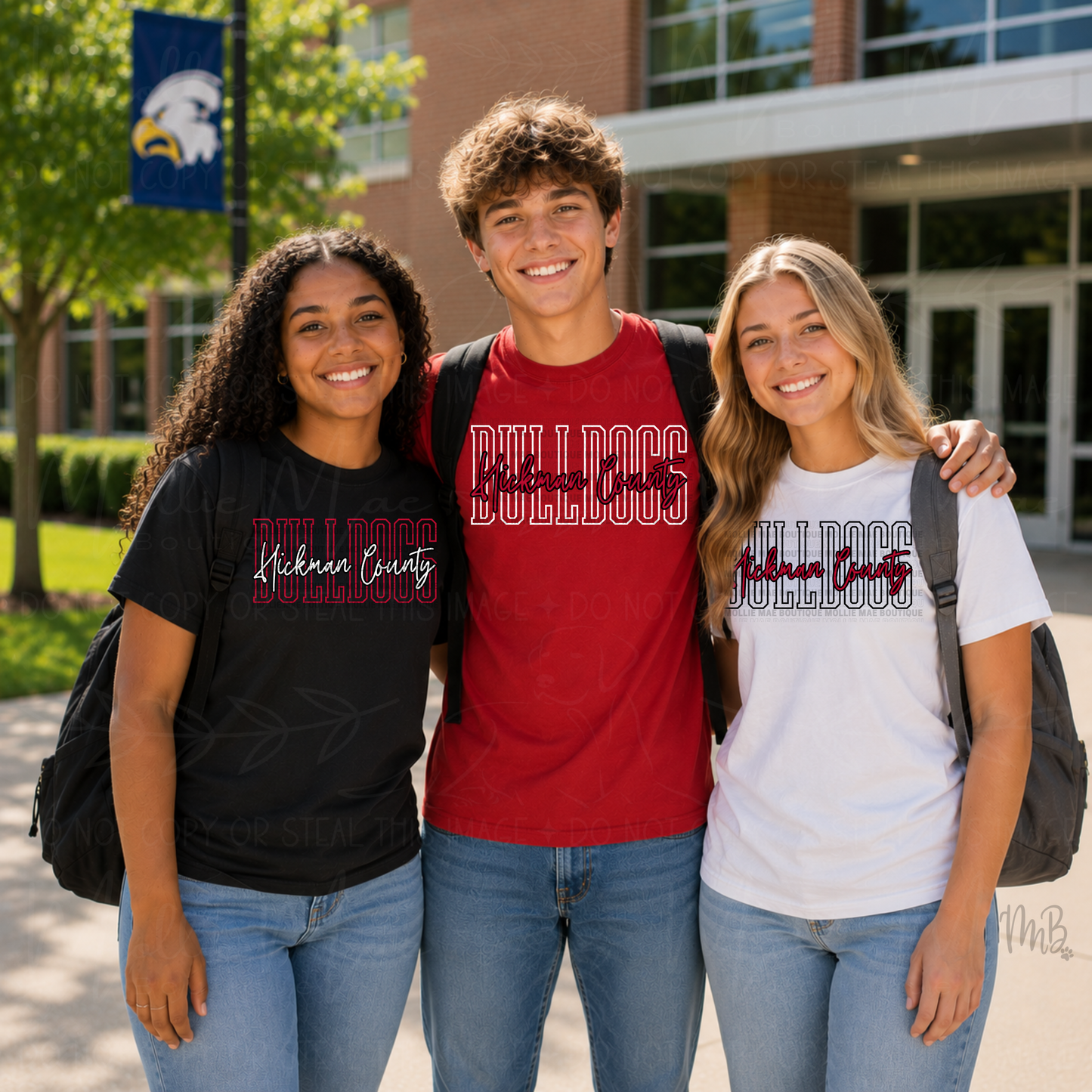Custom Signature Script School Spirit Graphic T-Shirt