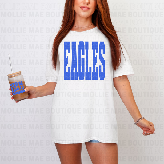 EAGLES Oversized Print Bold Tee
