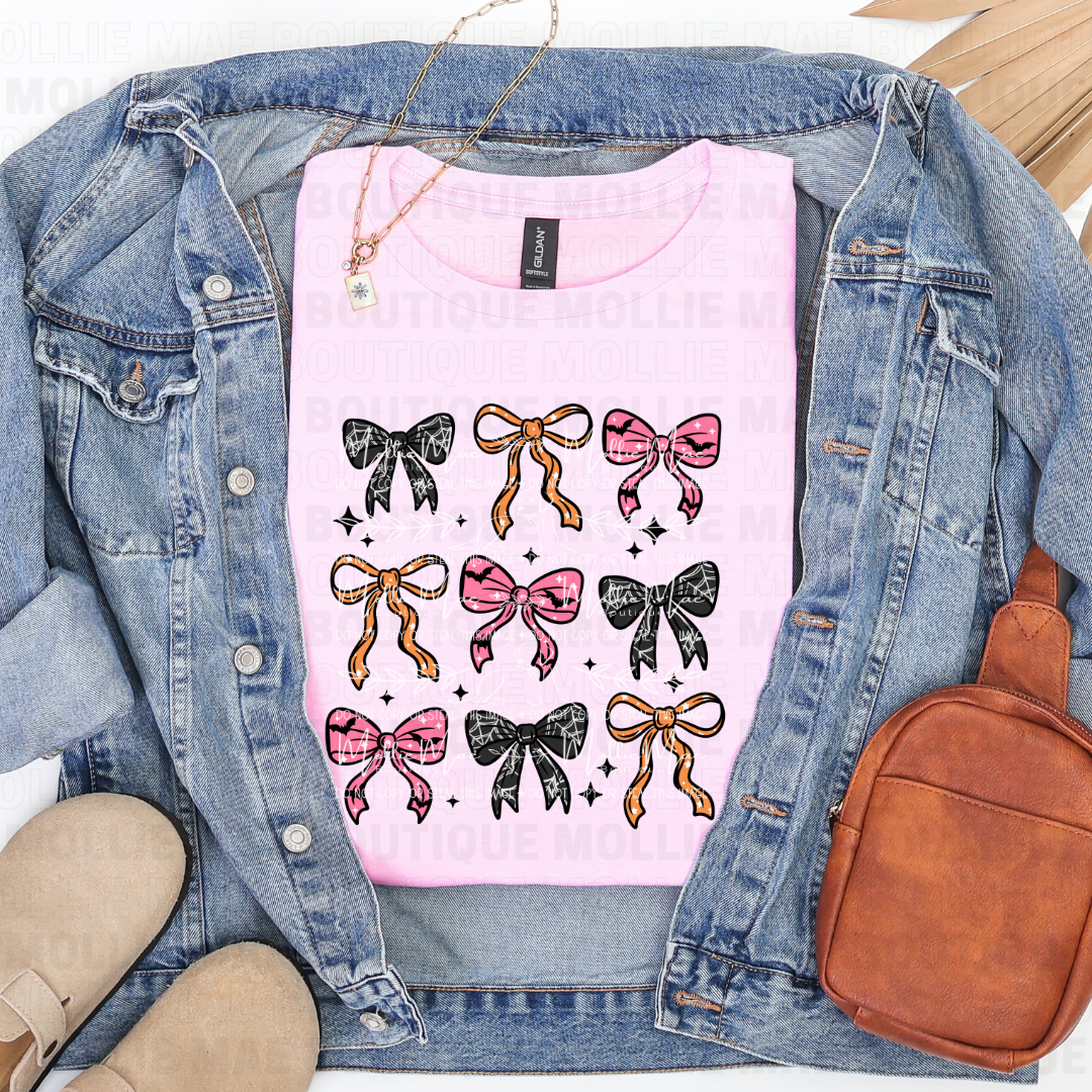 Spooky Bows Coquette Graphic Tee