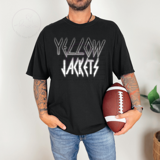 Gridiron Glow Yellow Jackets Tee