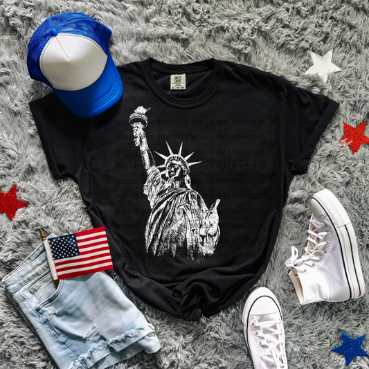 Lady Liberty Vintage Graphic Tee