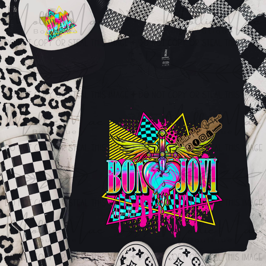 Neon Band Graphic Tee