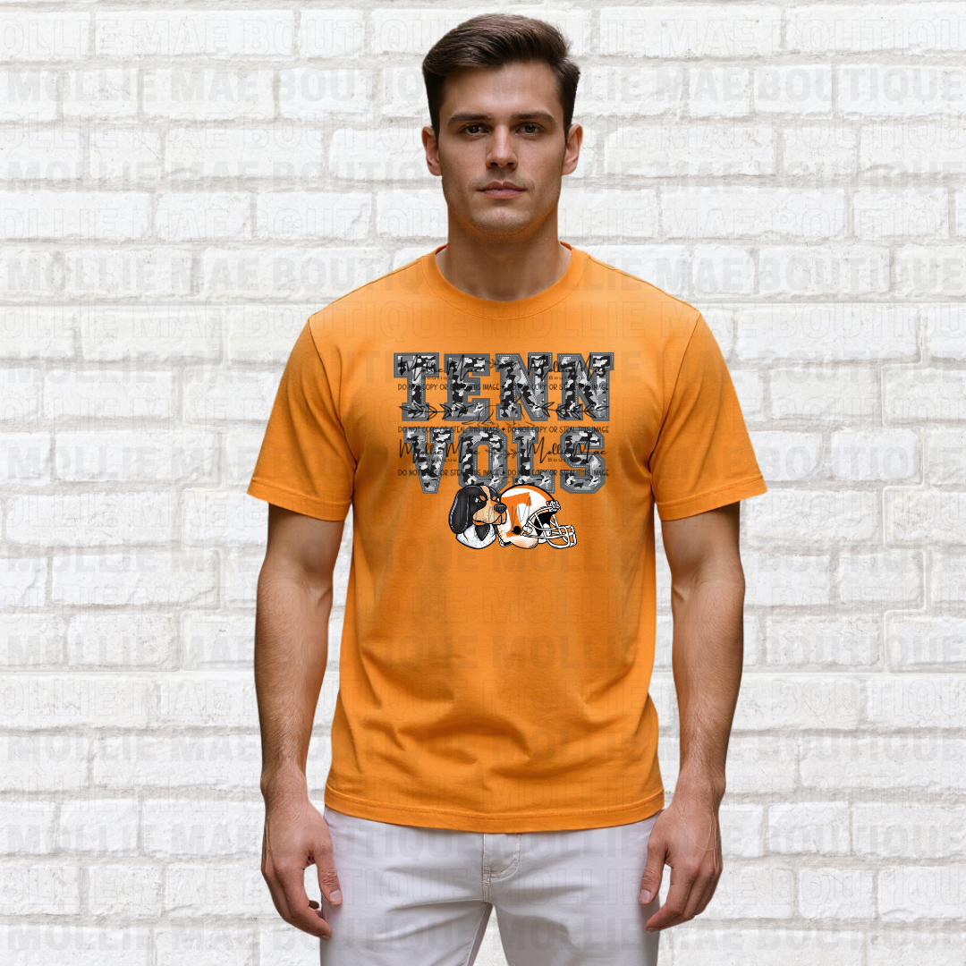 Grey Camo TENN VOLS Tee