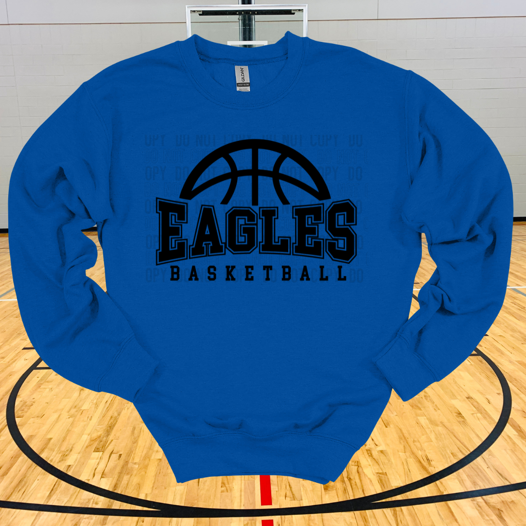 Eagles Basketball - Royal Blue - Black Image