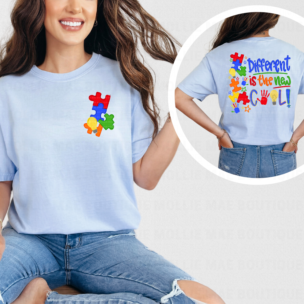 Different Is the New Cool Puzzle Graphic Tee