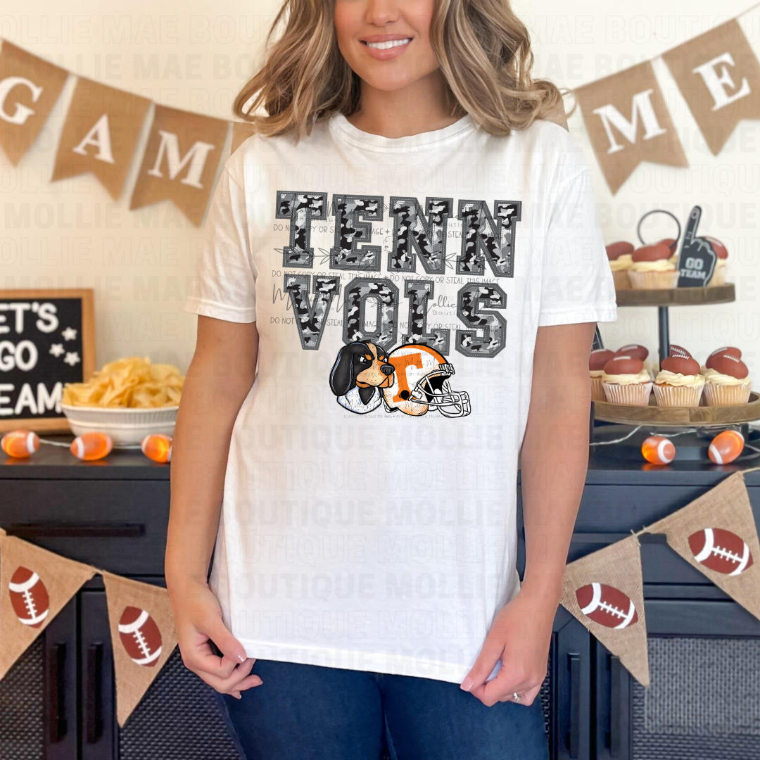 Grey Camo TENN VOLS Tee