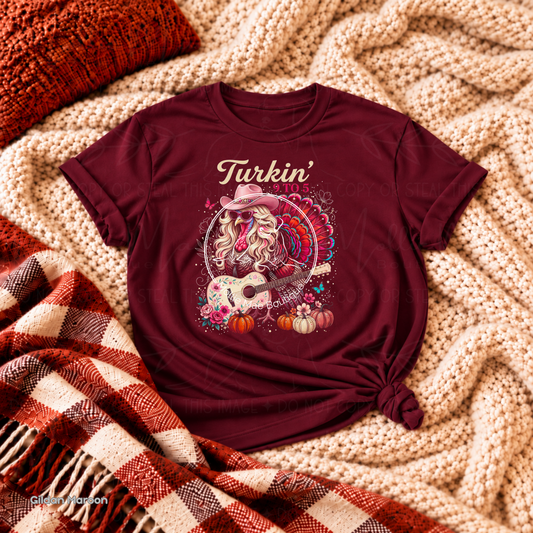 Turkin' 9 to 5 Graphic Tee