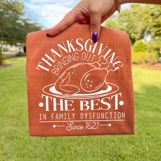 Thanksgiving Family Dysfunction Tee