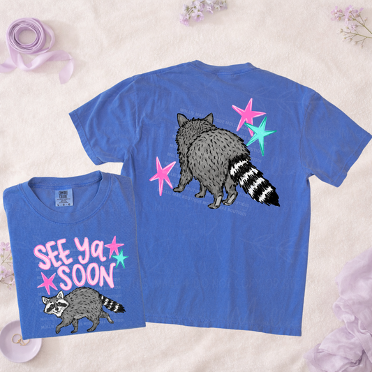 See Ya Soon Raccoon Graphic Tee