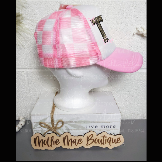 Pink Camo TN Trucker Hat with Bows – Adjustable Mesh Back