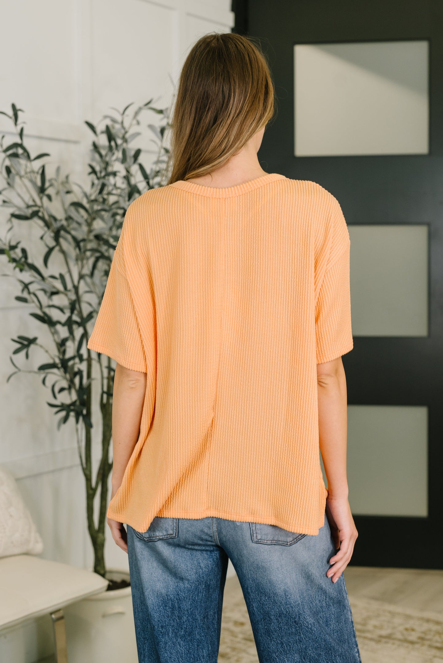 The Go-To Tee in Apricot Bliss