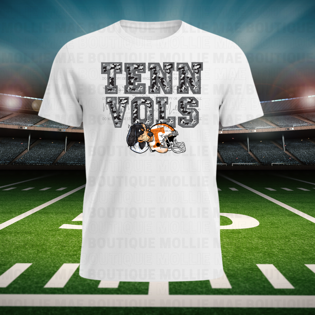 Grey Camo TENN VOLS Tee