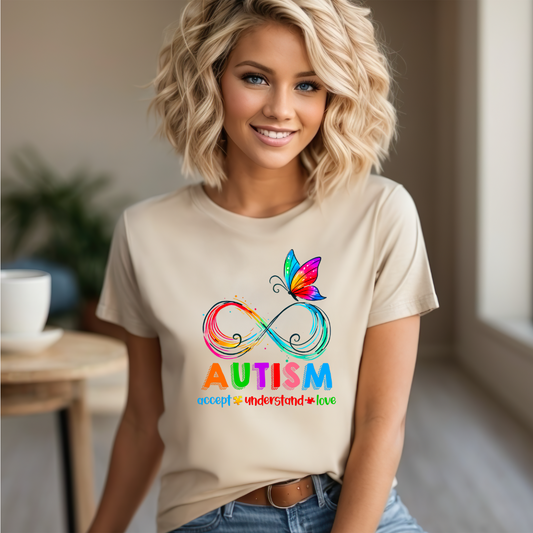 Autism Butterfly Infinity Tshirt