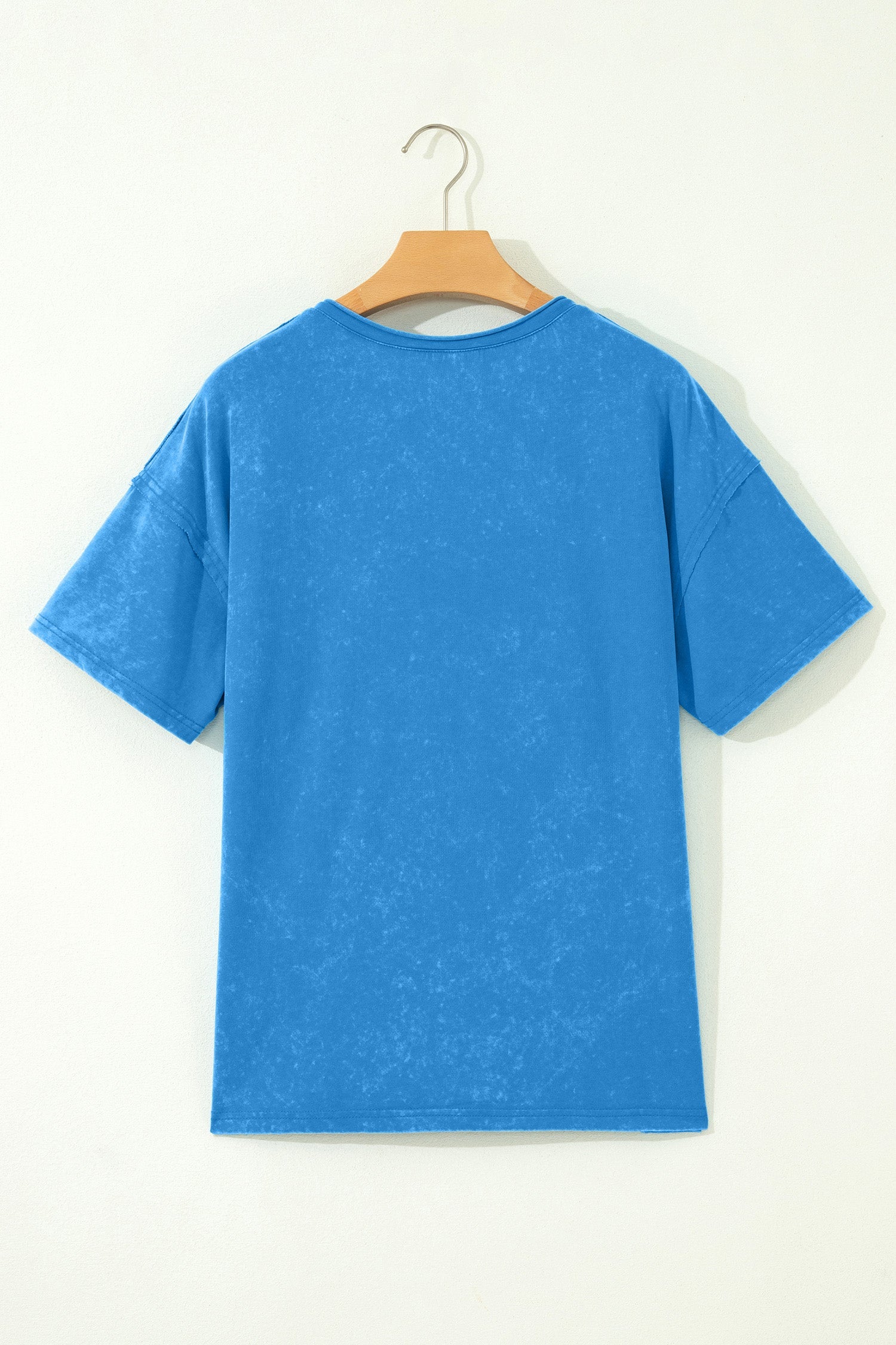 Solid Mineral Wash Short Sleeve V-Neck T-Shirt Pretty Bash women's boutique top from Mollie Mae Boutique