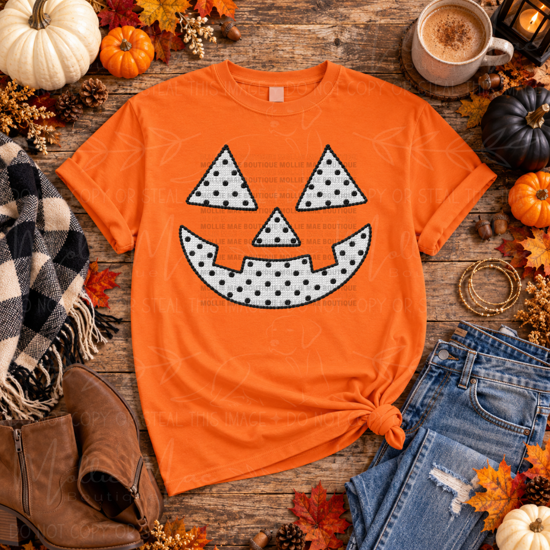 Jack O’Lantern Faces Halloween Graphic Tee