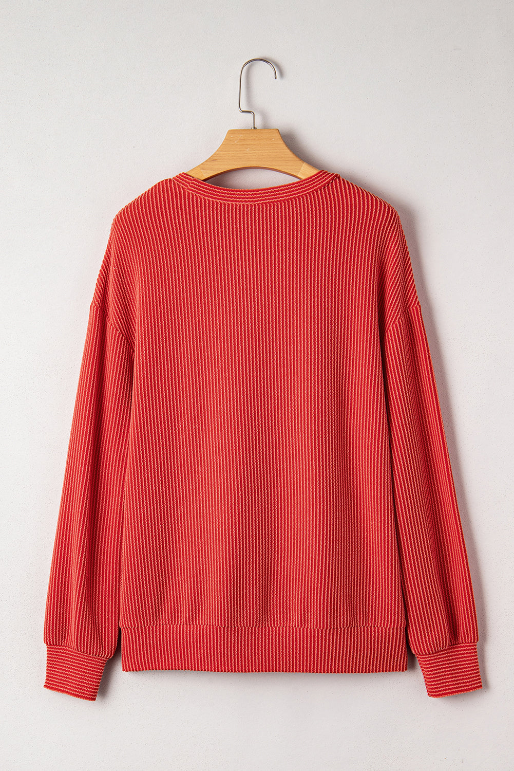 evergreen MERRY JOLLY Christmas long sleeve corded boutique top
