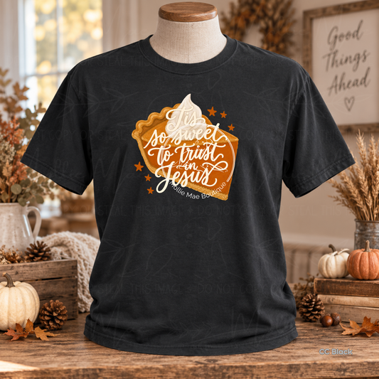 'Tis So Sweet to Trust in Jesus Faith Graphic Tee
