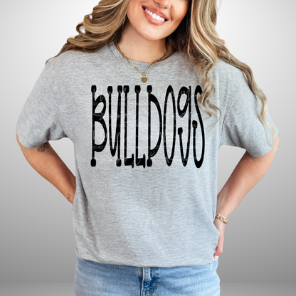 Bulldogs Script Spirit Graphic Tee or Sweatshirt