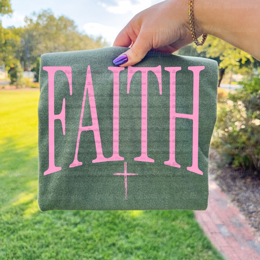 The Faith Declaration Tee –  Moss or Bay