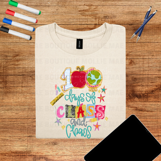 100 Days of Class & Chaos Graphic Tee