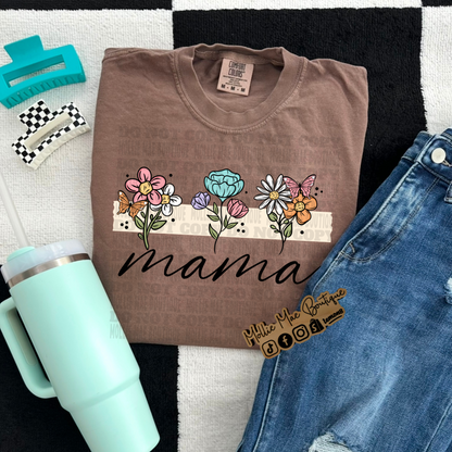 MAMA Floral Tshirt
