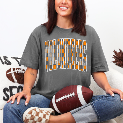 Volunteers Checkered Graphic Tee or Sweatshirt