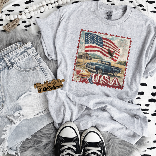USA Stamp Tshirt
