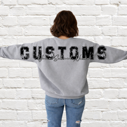 Big Back Custom Varsity Sweatshirt