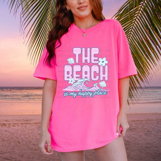 The Beach Is My Happy Place Tshirt/Tank