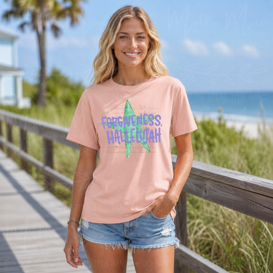 Forgiveness Hallelujah Graphic Tee