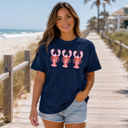 Coastal Lobster Trio Graphic Tee