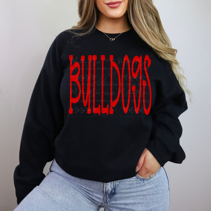 Bulldogs Script Spirit Graphic Tee or Sweatshirt