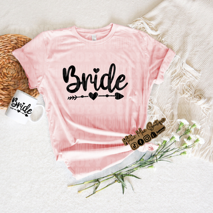 Bride/Bride Tribe Pink Tshirt